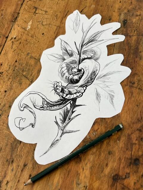 tim tattoo studio anansi münchen japanese tattoo sketch 2