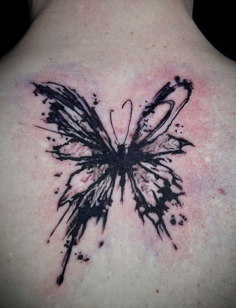 Tattoo Anansi Studio München Munich Haidhausen Vedran abstract butterfly beautiful best blackwork sketchy - Kopie